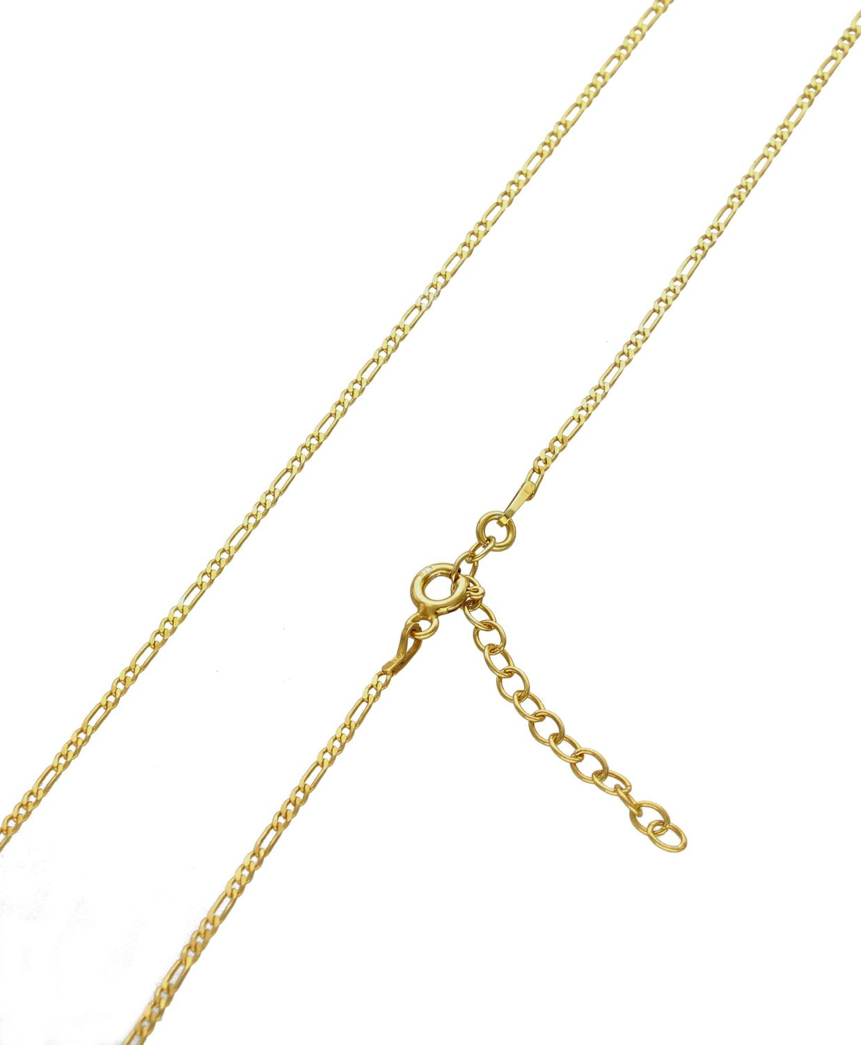 Srebrny łańcuszek pokryty złotem próby 925 Figaro DIA-LAN-4970Z-925 1,5mm. Srebrny łańcuszek Figaro próba 925 w kolorze żółtego złota. Piękne, solidnie wykonane srebrne wyroby z pewnością wzbudzą uznanie i  (1).jpg